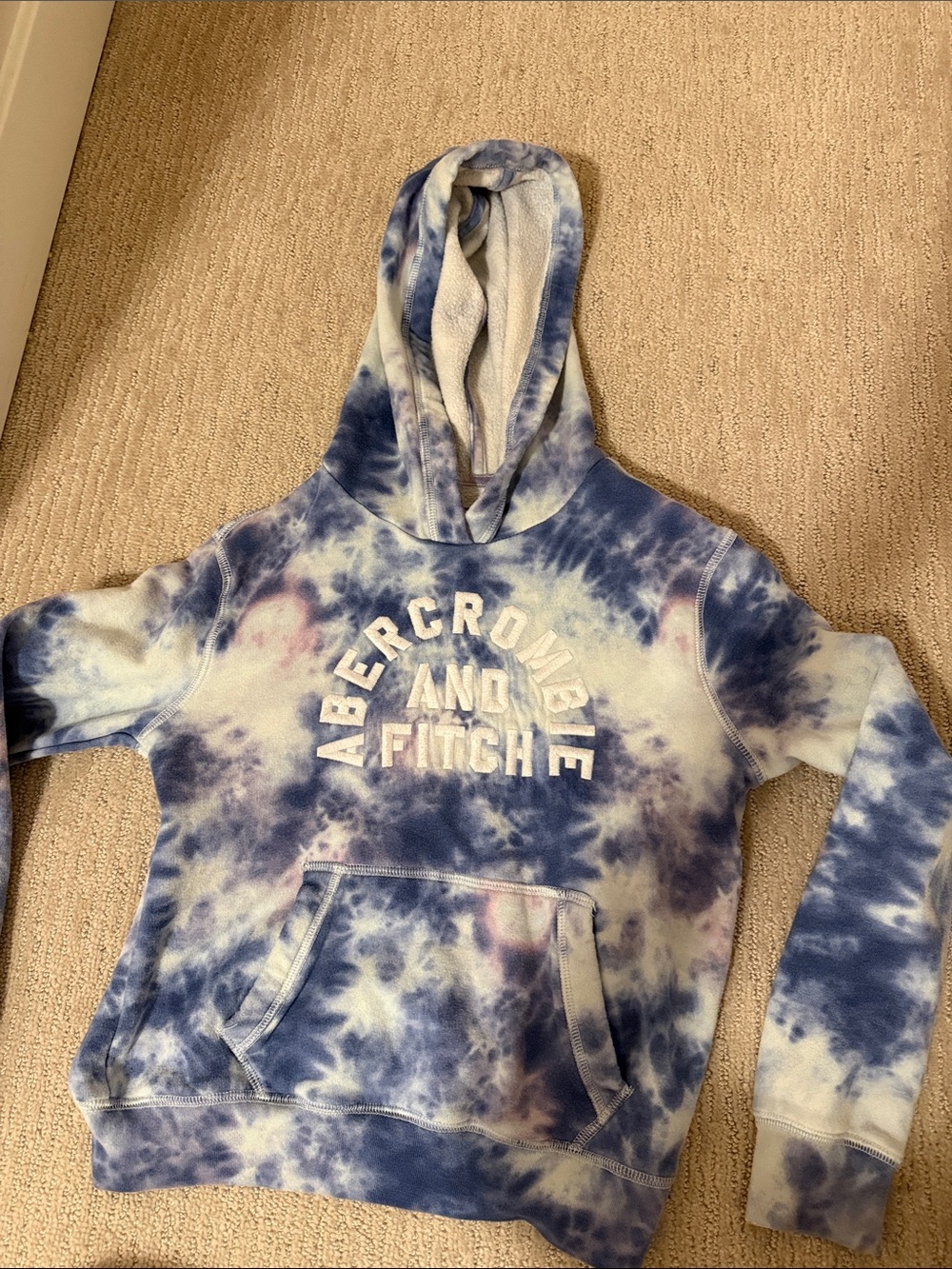 Abercrombie Hooded Tie-Dye Sweatshirt